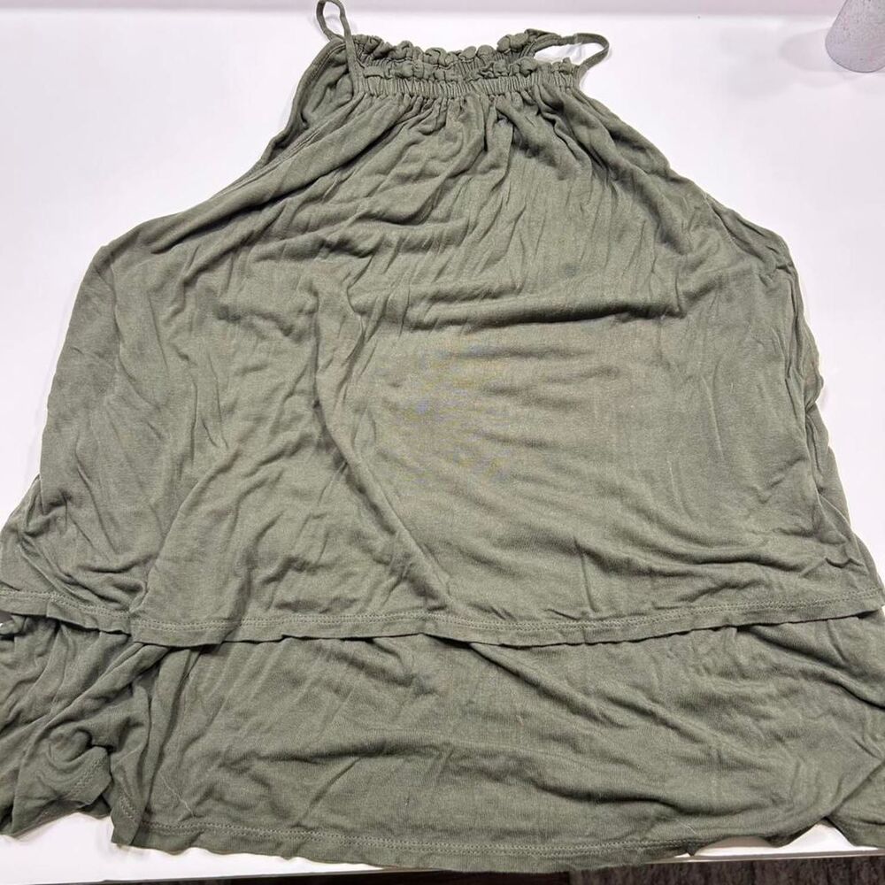 Loft Women's Green Tank Top